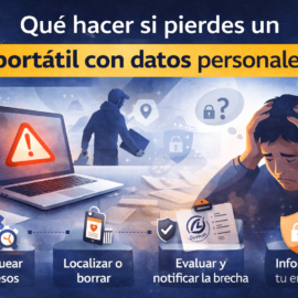 Qué hacer si pierdes un portátil con datos personales