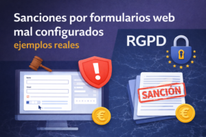 Sanciones por formularios web mal configurados