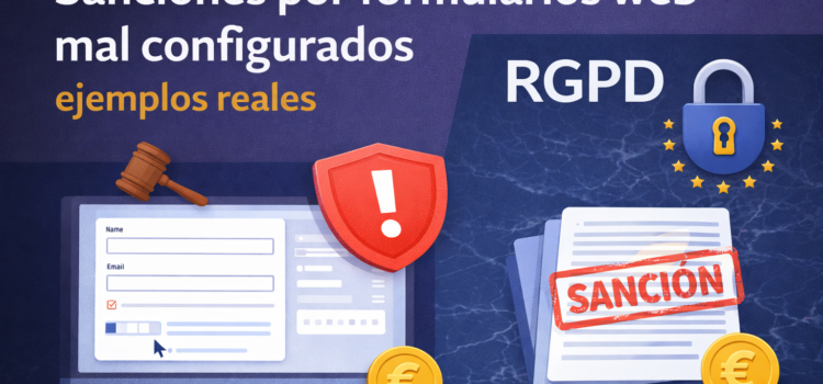Sanciones por formularios web mal configurados