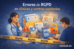 Errores de RGPD en clínicas y centros sanitarios