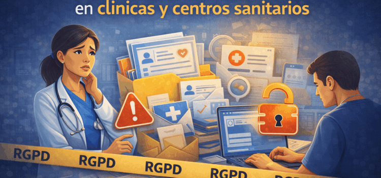 Errores de RGPD en clínicas y centros sanitarios