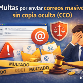 Multas por enviar correos masivos sin copia oculta (CCO)