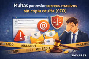 Multas por correos masivos sin CCO