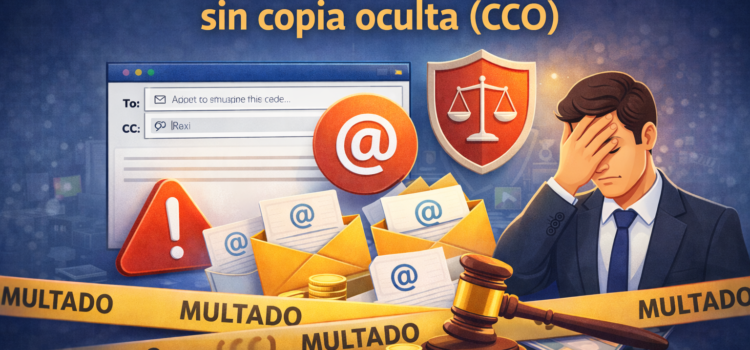 Multas por correos masivos sin CCO